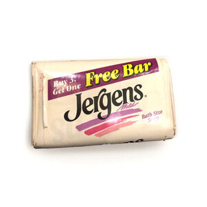 JERGENS MILD Facial Size Soap 4 BARS Vintage USA Bars Factory Sealed 4.5oz 90s